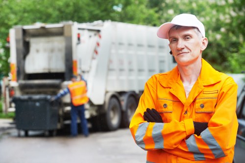 Residents utilizing waste removal services in Wallington